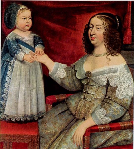 unknow artist Louis XIV and Anne of Austria France oil painting art